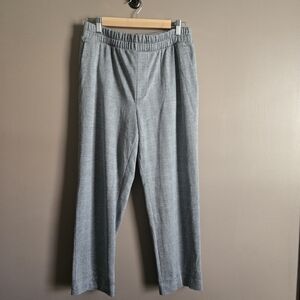 a new day Gray Elastic-Waist Straight Dress Pants